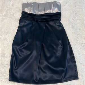 Teeze Me Prom/Homecoming Blue and Silver Strapless Dress Size 3